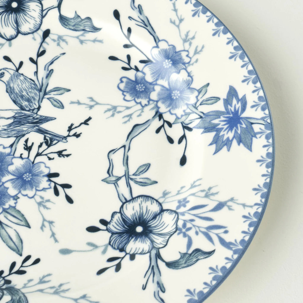 Bleu Blanc Porcelain Dinner Plate - 10.5
