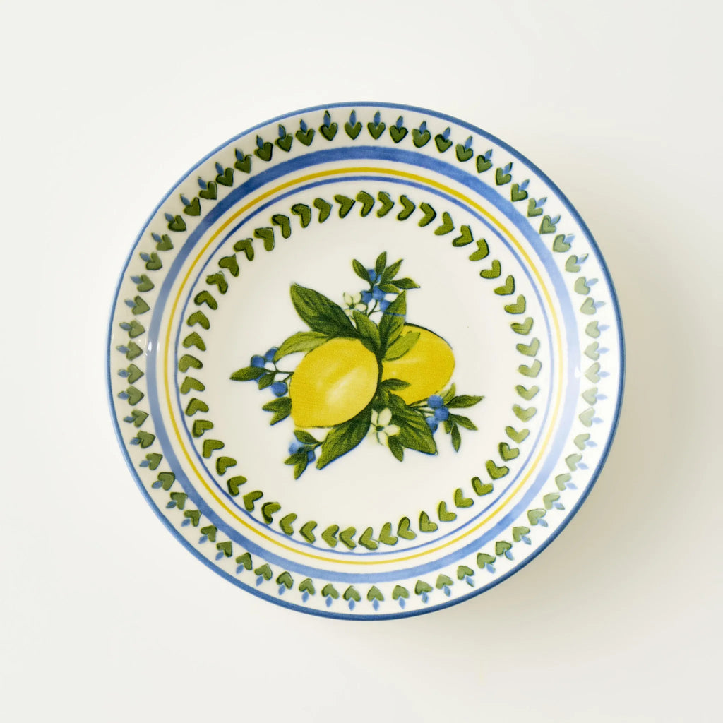 Lemoncello Porcelain Salad Plate